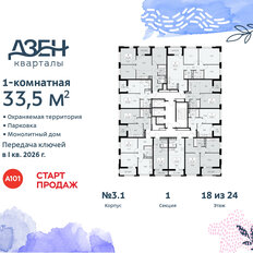 Квартира 33,5 м², 1-комнатная - изображение 4