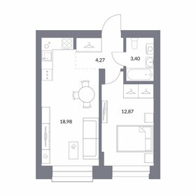 35,7 м², 1-комнатная квартира 8 600 000 ₽ - изображение 21