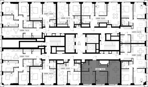 Квартира 56,6 м², 2-комнатная - изображение 2