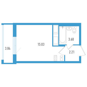 22 м², квартира-студия 4 554 000 ₽ - изображение 1