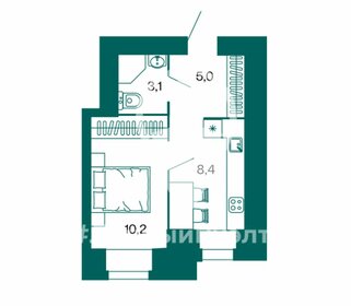 Квартира 26,7 м², 1-комнатная - изображение 1