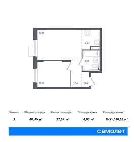 40,5 м², 2-комнатная квартира 7 100 000 ₽ - изображение 43
