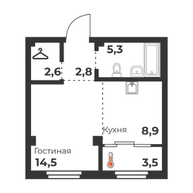 26,3 м², квартира-студия 3 590 000 ₽ - изображение 73