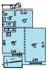 43,6 м², 1-комнатная квартира 8 300 000 ₽ - изображение 24