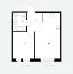 Квартира 37,5 м², 1-комнатная - изображение 1