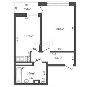 Квартира 41,6 м², 1-комнатная - изображение 2