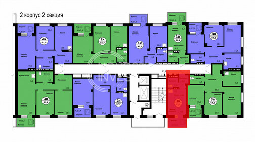 Квартира 23,4 м², 1-комнатная - изображение 2