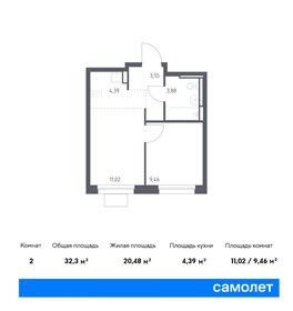 32,3 м², 1-комнатная квартира 6 958 058 ₽ - изображение 11