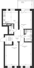 82,7 м², 3-комнатная квартира 10 168 410 ₽ - изображение 102