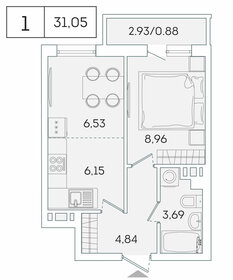 35,8 м², 1-комнатная квартира 4 600 000 ₽ - изображение 120