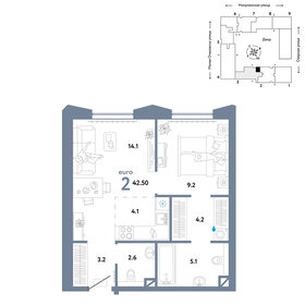 42,7 м², 2-комнатная квартира 19 190 000 ₽ - изображение 35