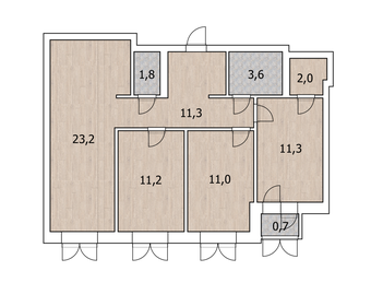 Квартира 75,6 м², 4-комнатная - изображение 1