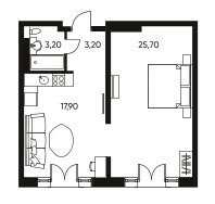 49,8 м², 2-комнатные апартаменты 18 916 400 ₽ - изображение 25