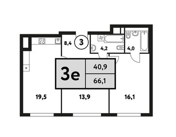 56,1 м², 2-комнатная квартира 15 500 000 ₽ - изображение 69