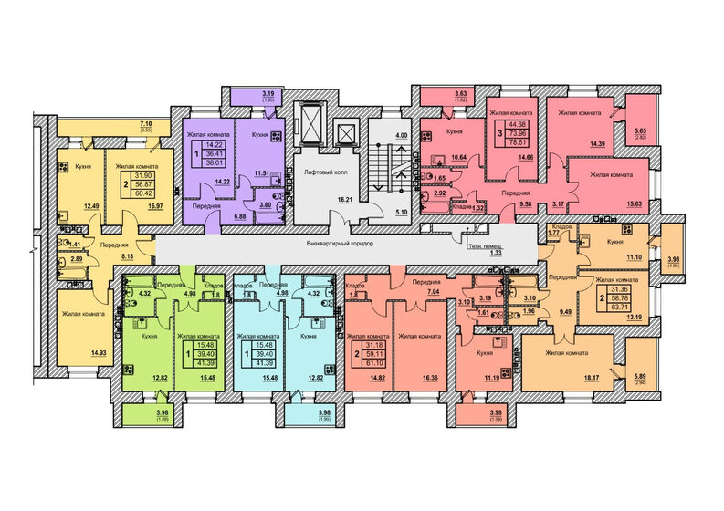 78,6 м², 3-комнатная квартира 5 890 000 ₽ - изображение 1