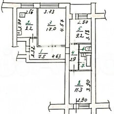 Квартира 59,5 м², 3-комнатная - изображение 3