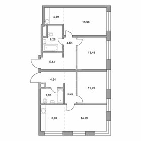 Квартира 101 м², 4-комнатная - изображение 1