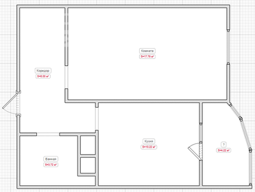 Квартира 40 м², 1-комнатная - изображение 1