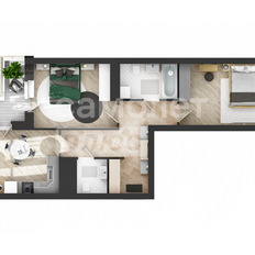 Квартира 68,9 м², 3-комнатная - изображение 2