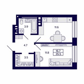 22,3 м², 1-комнатная квартира 2 360 000 ₽ - изображение 102