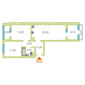 Квартира 73,1 м², 2-комнатная - изображение 1