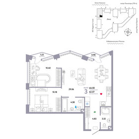 67 м², 3-комнатная квартира 34 490 000 ₽ - изображение 26