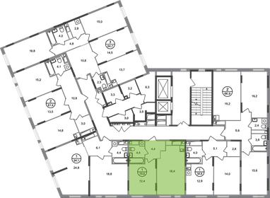 Квартира 39,6 м², 1-комнатная - изображение 2