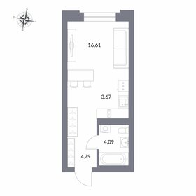 24,1 м², квартира-студия 6 100 000 ₽ - изображение 22