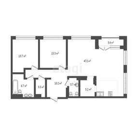 Квартира 114,8 м², 2-комнатные - изображение 1