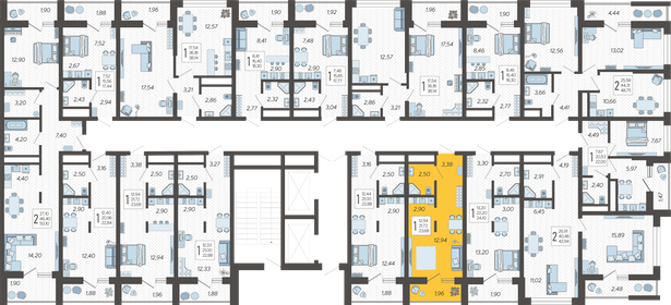 24 м², квартира-студия 9 850 000 ₽ - изображение 54