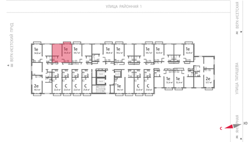 34,8 м², 1-комнатная квартира 4 350 000 ₽ - изображение 94