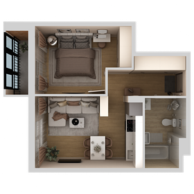 Квартира 38,9 м², 2-комнатная - изображение 2