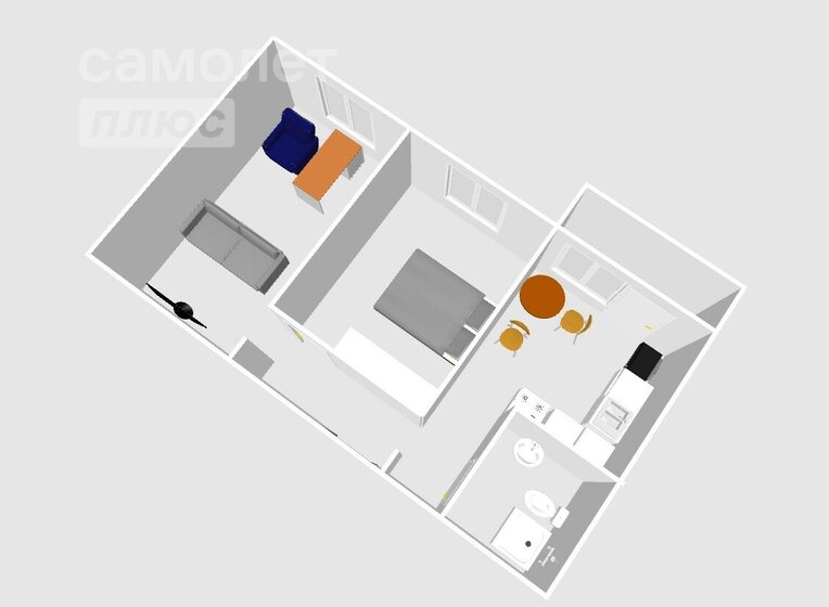 48,5 м², 2-комнатная квартира 5 900 000 ₽ - изображение 27