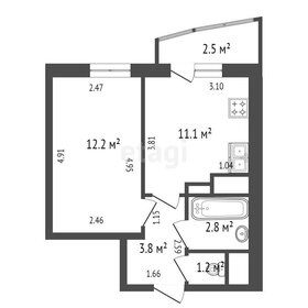 Квартира 30,6 м², 1-комнатная - изображение 1