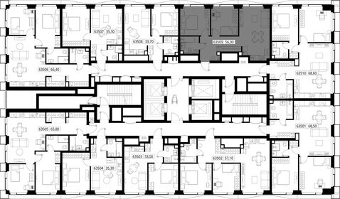 53,7 м², 2-комнатная квартира 20 485 314 ₽ - изображение 73