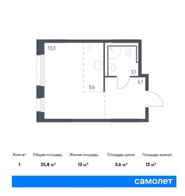 Квартира 25,8 м², студия - изображение 1