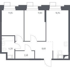 37,7 м², 1-комнатные апартаменты 8 808 465 ₽ - изображение 7