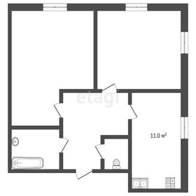 Квартира 3070 м², 2-комнатная - изображение 1