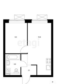 Квартира 31,8 м², 1-комнатная - изображение 3