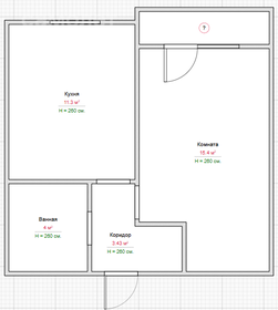 Квартира 34,3 м², 1-комнатная - изображение 1