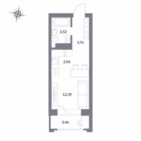 21,9 м², квартира-студия 5 650 000 ₽ - изображение 93