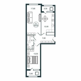 56 м², 2-комнатная квартира 5 169 000 ₽ - изображение 70