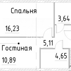 Квартира 40,5 м², 1-комнатные - изображение 2