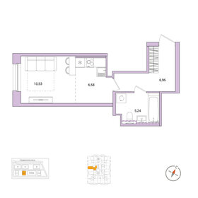 Квартира 29,3 м², студия - изображение 1