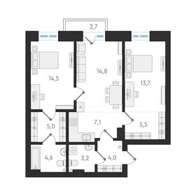 90,6 м², 3-комнатная квартира 13 100 000 ₽ - изображение 120