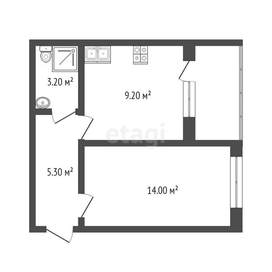 36 м², 1-комнатная квартира 4 500 000 ₽ - изображение 51