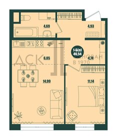 45,6 м², 2-комнатная квартира 5 000 000 ₽ - изображение 79