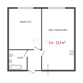 Квартира 32,9 м², 1-комнатная - изображение 1