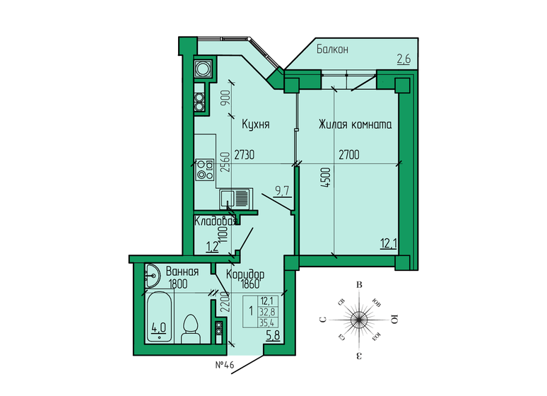 136,8 м², 3-комнатная квартира 12 880 000 ₽ - изображение 95