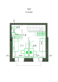 Квартира 67,4 м², 4-комнатная - изображение 3